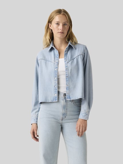 Levi's® 300 relaxed fit jeanshemd van mix van katoen en lyocell Lichtblauw - 3