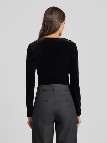 mbyM Body in wikkellook, model 'Lione' Zwart - 5