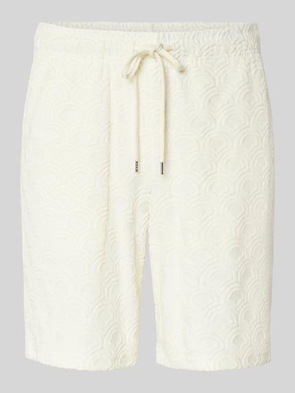 JACK & JONES Sweatshorts met elastische band, model 'JAIDEN' Offwhite - 2