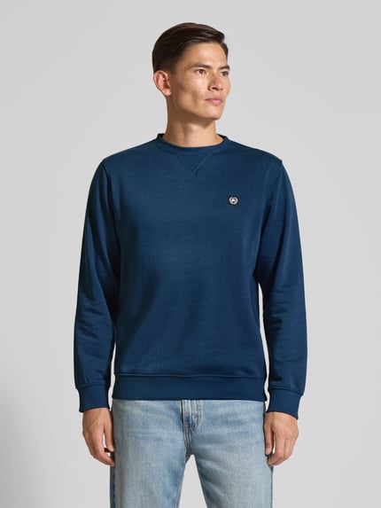 LERROS Sweatshirt mit Label-Patch Blau 4
