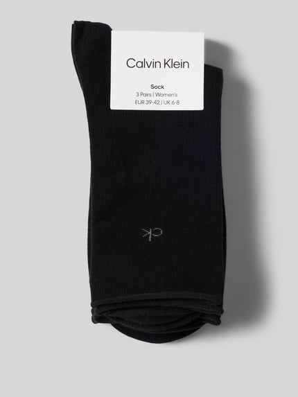 CK Calvin Klein Sokken met logostitching in een set van 3 paar Zwart - 3