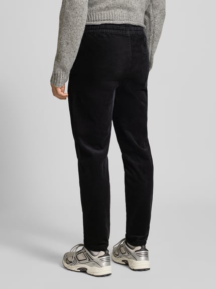 ONLY & SONS Spodnie sztruksowe o kroju tapered z mieszanki bawełny model ‘LINUS’ Czarny 5