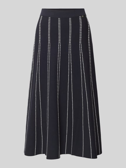 Spódnica midi z mieszanki wiskozy z elastycznym pasem Shop The Look MANNEQUINE