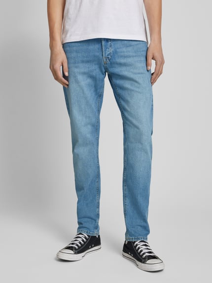 JACK & JONES Jeans in 5-pocketmodel, model 'IMIKE' Jeansblauw - 4
