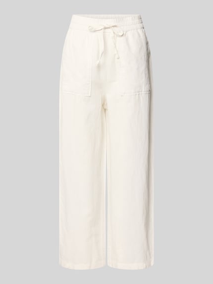 Produktfoto, Regular Fit Leinenhose aus Leinen-Baumwolle-Mix von Marc O'Polo Denim in effen kleuren met tunnelkoord en zij-steekzakken