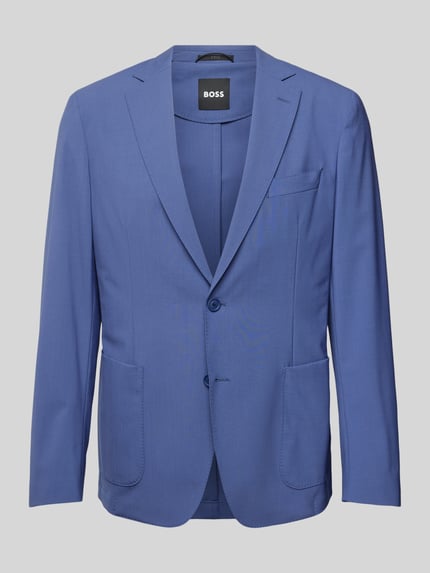 BOSS 2-Knopf-Sakko mit Reverskragen Modell 'Hanry' Blau 2
