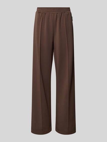 Marc O'Polo Regular Fit Pyjama-Hose mit Bundfalten Dunkelbraun 1