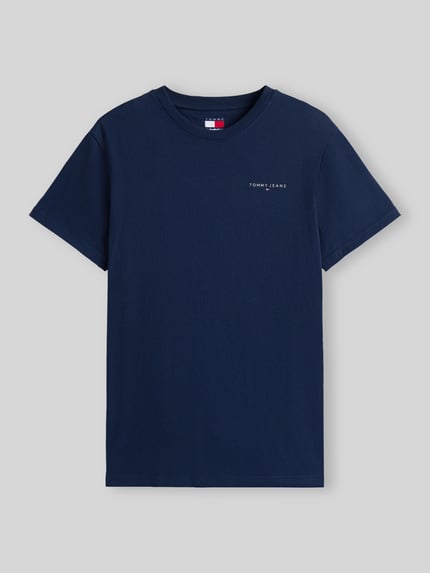 Tommy Jeans t-shirt o kroju slim fit z czystej bawełny Ciemnoniebieski 2