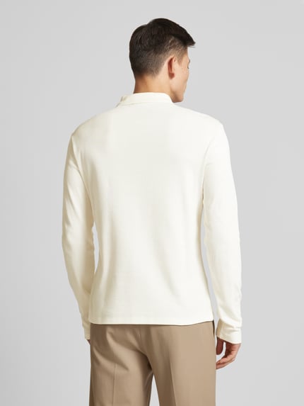Casual Friday Koszulka polo o kroju slim fit z detalem z logo model ‘ELIAS’ Złamany biały 5