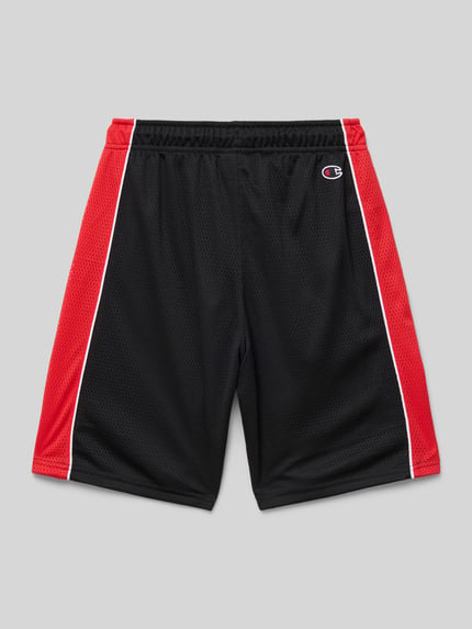 Champion Regular fit sweatshorts met labelprint Zwart - 3