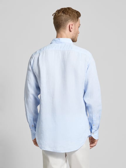 Stenstroms Regular Fit Business-Hemd mit Kentkragen Modell 'Collar' Bleu 5