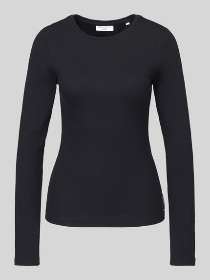 Marc O'Polo DENIM Langarmshirt mit Rollsaum-Details Black 2