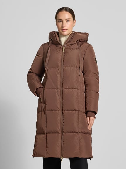 MOS MOSH Pikowany płaszcz o kroju regular fit model 'Nova' Ciemnobrązowy 4