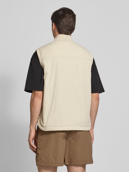 BOSS Orange Relaxed Fit Outdoor-Weste mit verdecktem Reißverschluss Sand 5