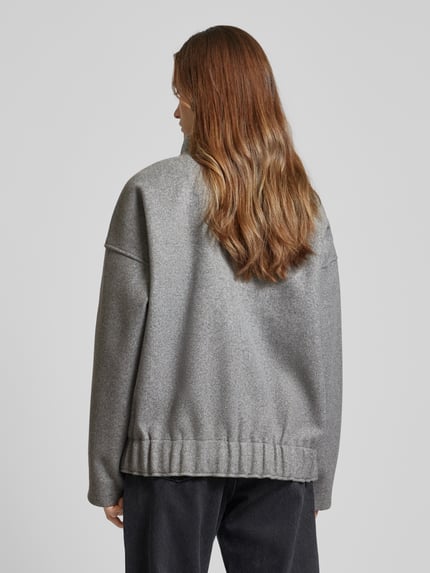 NOISY MAY® Jack met opstaande kraag, model 'HALSTON' Lichtgrijs gemêleerd - 5
