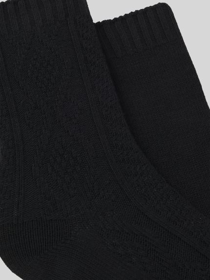 BOSS Socken mit Strukturstrick im 2er-Pack Black 3