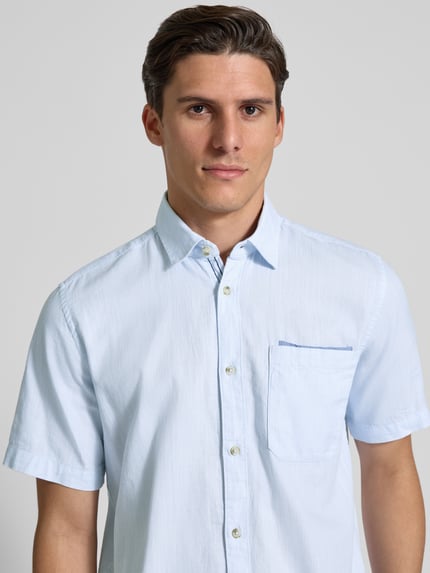 Tom Tailor Regular fit vrijetijdsoverhemd van puur katoen Lichtblauw - 3
