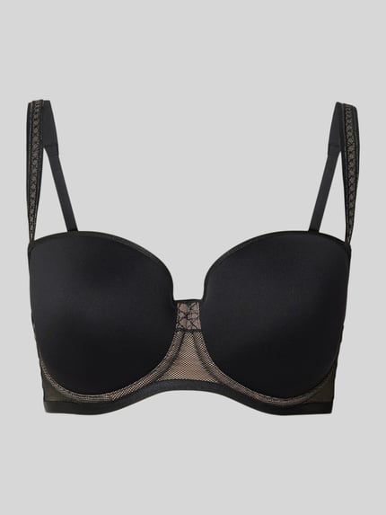 Triumph Gevoerde beugelbeha, model 'Palina Cosmic Heartbeat' Zwart - 1