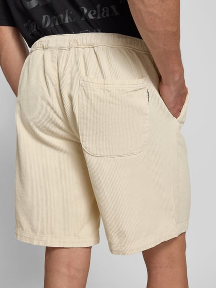 JACK & JONES Korte regular fit rok van corduroy met elastische band, model 'BILL' Offwhite - 3