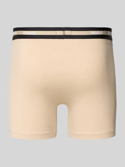 HUGO Boxershort met elastische logoband in een set van 3 stuks Kaki - 3