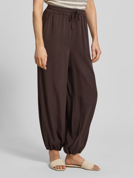 Smith and Soul Hose mit Baloon Saum und elastischem Bund Dunkelbraun 4