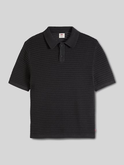 Levi's® Regular Fit Poloshirt aus reiner Baumwolle Black 2