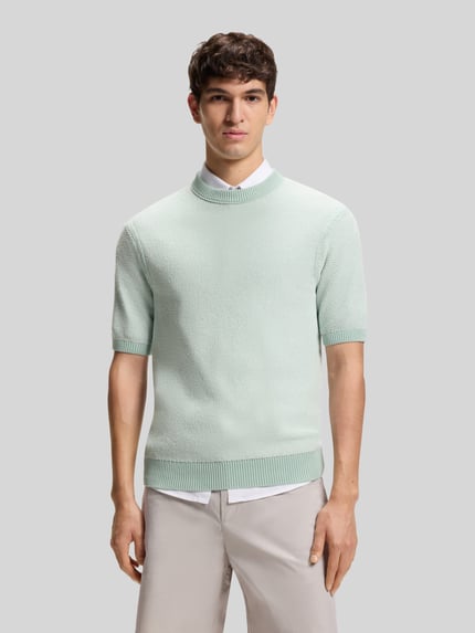 BOSS Orange Regular Fit Pullover aus Baumwoll-Mix Modell 'KANTONIO' Tuerkis 4