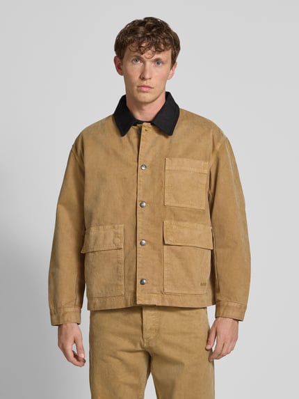 BOSS Orange Regular Fit Jeansjacke aus reiner Baumwolle Modell 'DETROIT' Beige 4