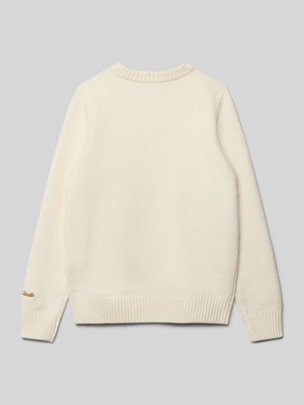 JACK & JONES Regular Fit Pullover in Strick-Optik Modell 'Jorno' Ecru 3