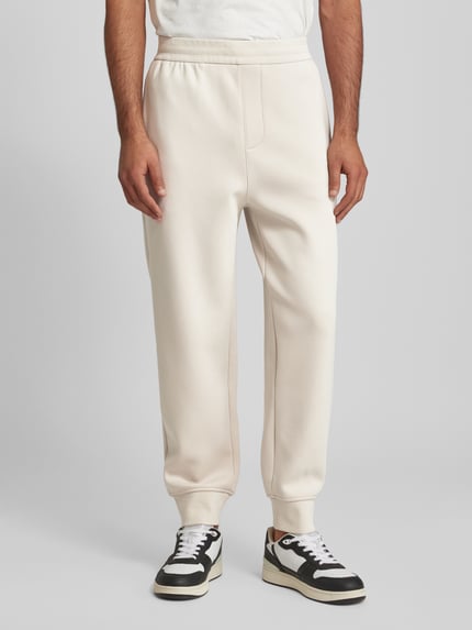 Emporio Armani Sweatpants mit elastischem Bund Sand 4