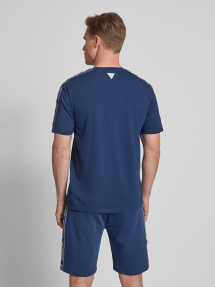 GUESS Activewear T-Shirt mit Label-Detail Dunkelblau 5