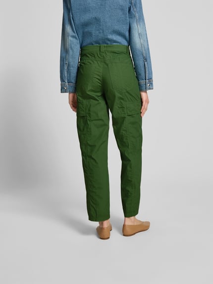 Closed Stoffen broek met steekzakken Groen - 5