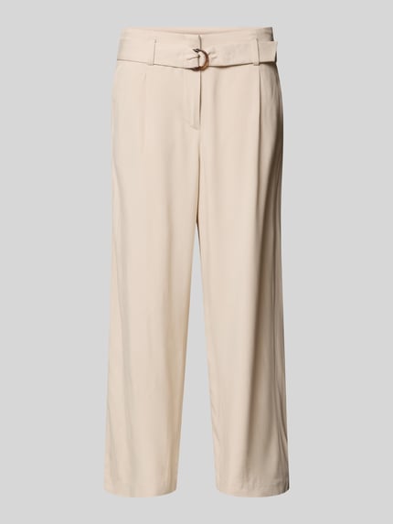 Christian Berg Woman Culotte met steekzakken en riem Ecru - 2