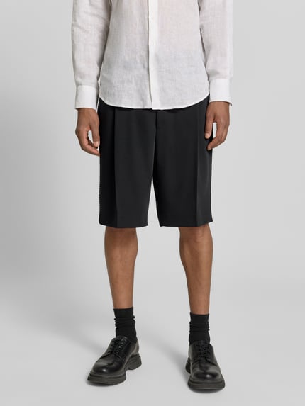 HUGO Regular Fit Chinoshorts mit Schurwoll-Anteil Modell 'FERY262F1X' Black 4