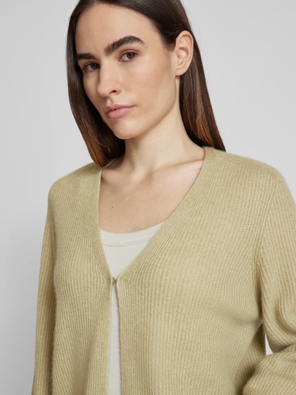 Hemisphere Strickjacke aus reinem Kaschmir Schilf 3