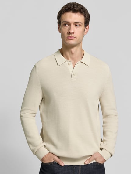 Marc O'Polo Pullover mit Polokragen Beige 3