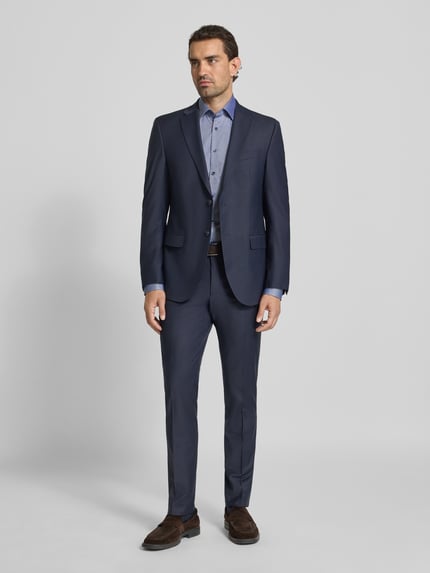 OLYMP Level 5 Slim Fit Businesshemd mit extra langem Arm Marine 1