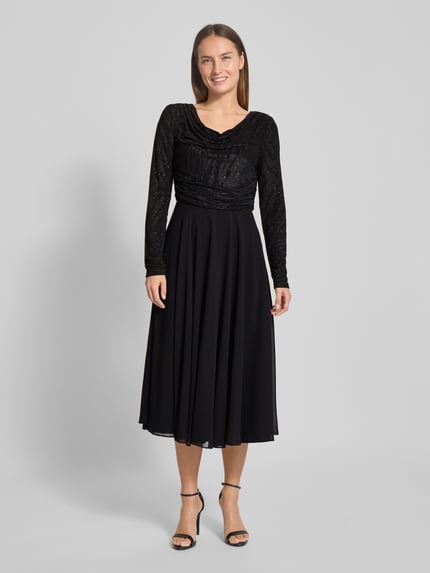 Christian Berg Cocktail Cocktailkleid mit Rundhalsausschnitt Black 4