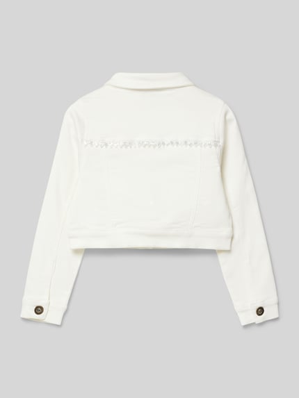 DANAMADE Jeansjacke mit Brustpattentaschen Ecru 3