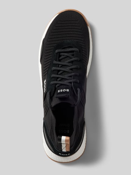BOSS Sneakers met label-details model 'TITANIUM_RUNN_KNSTA' Zwart - 3