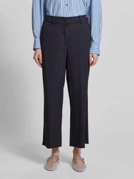 CAMBIO regular fit chino van katoenmix model 'CALIFORNIA' Marineblauw - 4