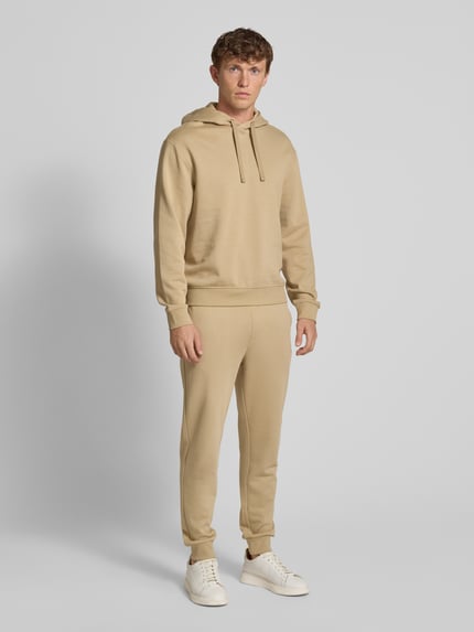 HUGO Dres z nadrukiem z logo model ‘DapoDayote’ Beżowy 1