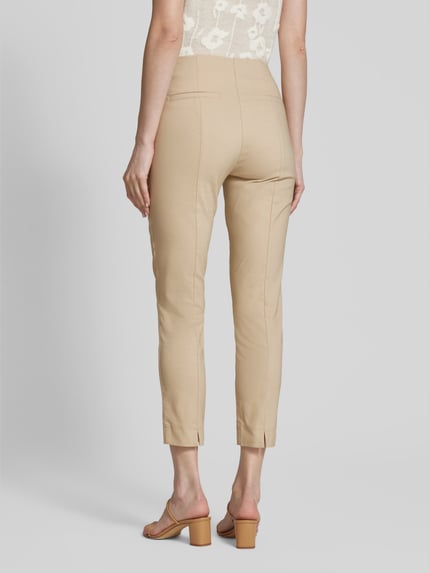 Christian Berg Woman Slim Fit Stoffhose mit verkürztem Schnitt Sand 5