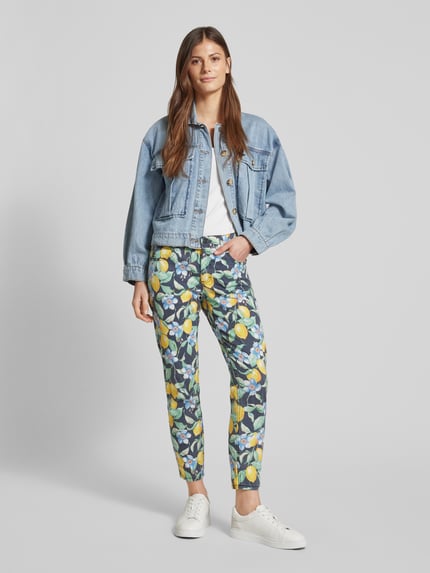 ANGELS Slim fit jeans met verkort model, model 'ORNELLA' Zwart - 1