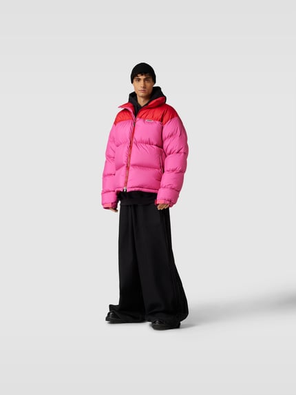 VETEMENTS Donsjack met labeldetail Felroze - 1