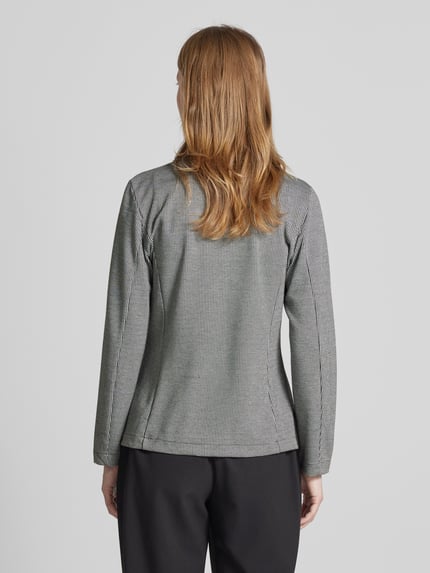 Tom Tailor Taillierter Blazer in Jacquard-Qualität mit 2-Knopf-Verschluss Black 5