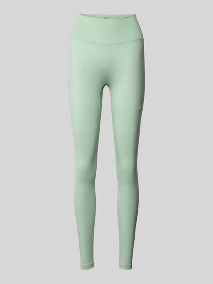 Produktfoto, Leggings mit Logo-Print Modell 'One' von NIKE TRAINING in Mintgrün aus Material-Mix mit Stretch-Anteil, Slim-Fit, Elastischer Bund