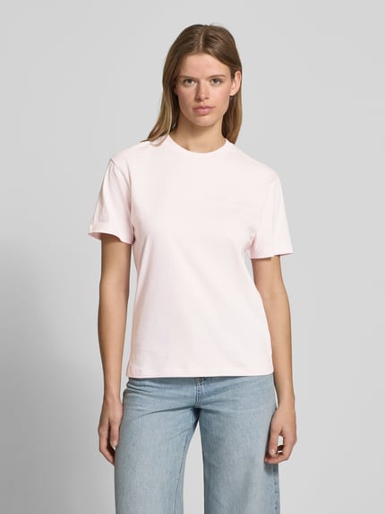 Carhartt Work In Progress T-shirt z wyhaftowanym logo Jasnoróżowy 4