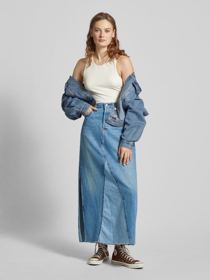 Levi's® Jeansrock mit Ziernähten Modell 'ICONIC' Jeansblau 1