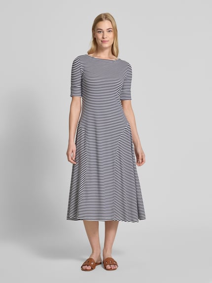 Christian Berg Woman Midikleid mit 1/2-Arm Blau 4